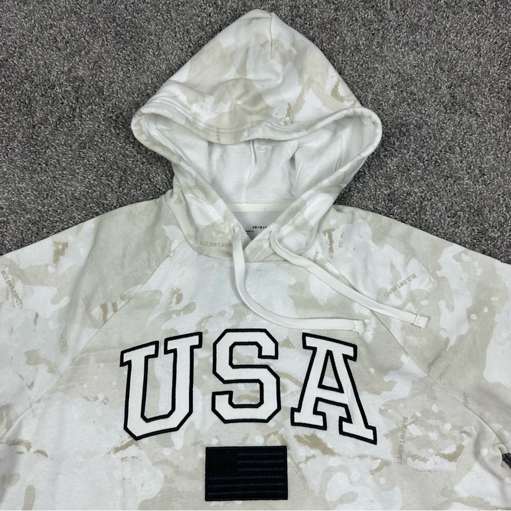 Under Armour Project Rock Veterans Day Camo Mens Hoodie USA Flag Size XL 1370971 - Picture 5 of 12